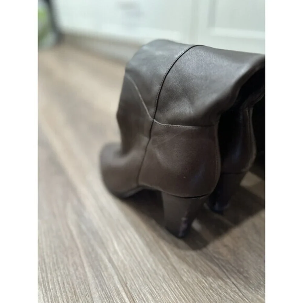 Kate Spade Shoes Womens Leather Size 9.5 M Brown Knee High Heeled‎ Boots